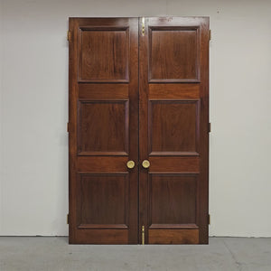 Large Reclaimed Solid Mahogany Double Doors | The Architectural Forum