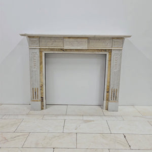 Antique Victorian Carrara Siena Marble Fireplace Surround | The Architectural Forum