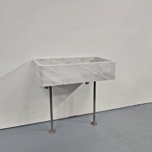 Large Reclaimed Marble Sink with Maxmatic Disposal Unit | The Architectural Forum