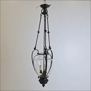Large Reclaimed Black Pendant Lantern | Charles Edwards | The Architectural Forum
