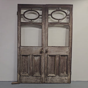 Antique Glazed Double Doors | Reclaimed Pub Doors | The Architectural Forum