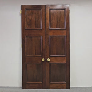 Large Reclaimed Solid Mahogany Double Doors | The Architectural Forum