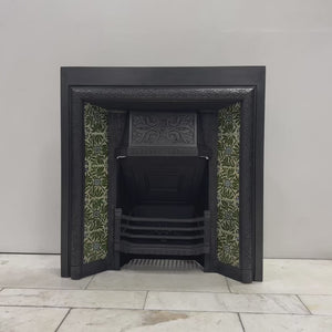 Antique Victorian Fireplace Insert With Josiah Wedgwood Tiles | The Architectural Forum