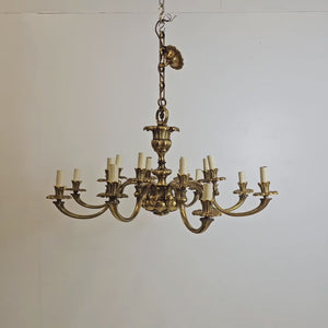 Antique Early 19th Century Gilded Brass Chandelier | The Architectural Forum