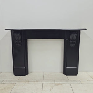 Monumental Antique Victorian Slate Fireplace Surround With Corbels | The Architectural Forum