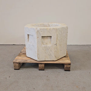 Large Antique Carved Marble Church Font | The Architectural Forum