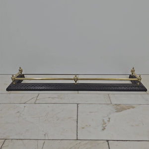 Antique Fireplace Fender with Finials | The Architectural Forum