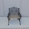Reclaimed Coalbrookdale Style Garden Throne Chair with Arms | The Architectural Forum