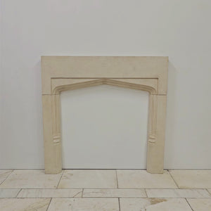 Antique Gothic Revival Bath Stone Fireplace Surround | The Architectural Forum