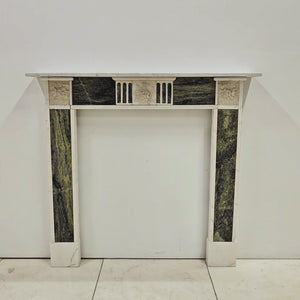 Antique Regency Statuary & Verde Marble Fireplace Surround | The Architectural Forum