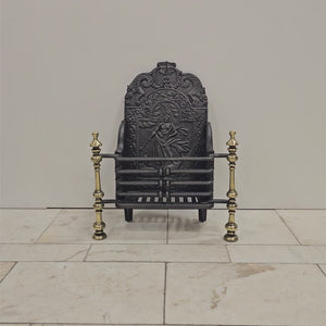 Antique Georgian Fire Basket with Brass Finials | The Architectural Forum