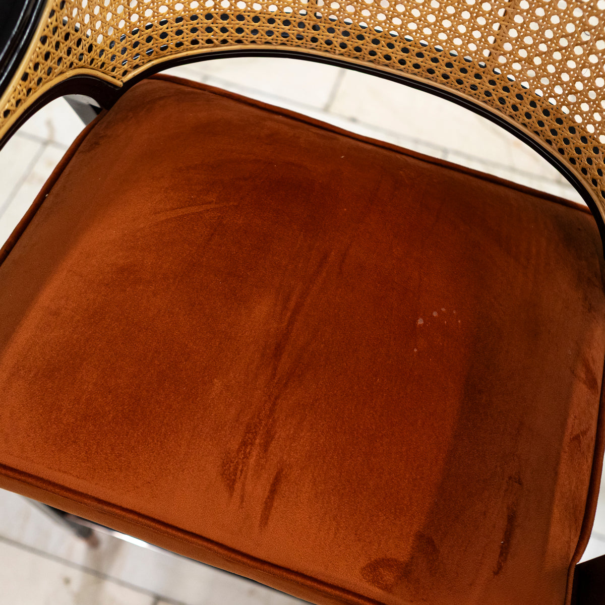 Reclaimed Pair of Mid Century Inspired Bar Stools | Edward Wormley | The Architectural Forum