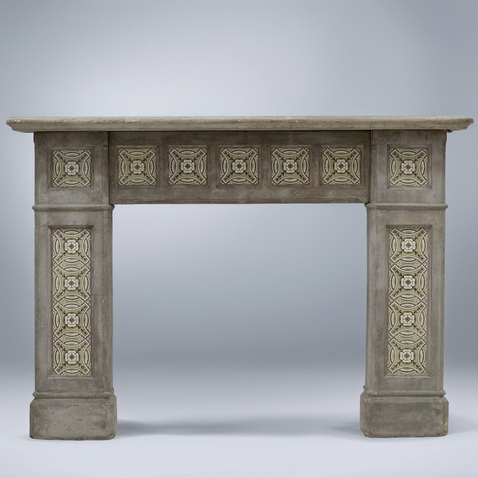 Rare Victorian Stone Fireplace Surround with Minton Tiles | The Architectural Forum