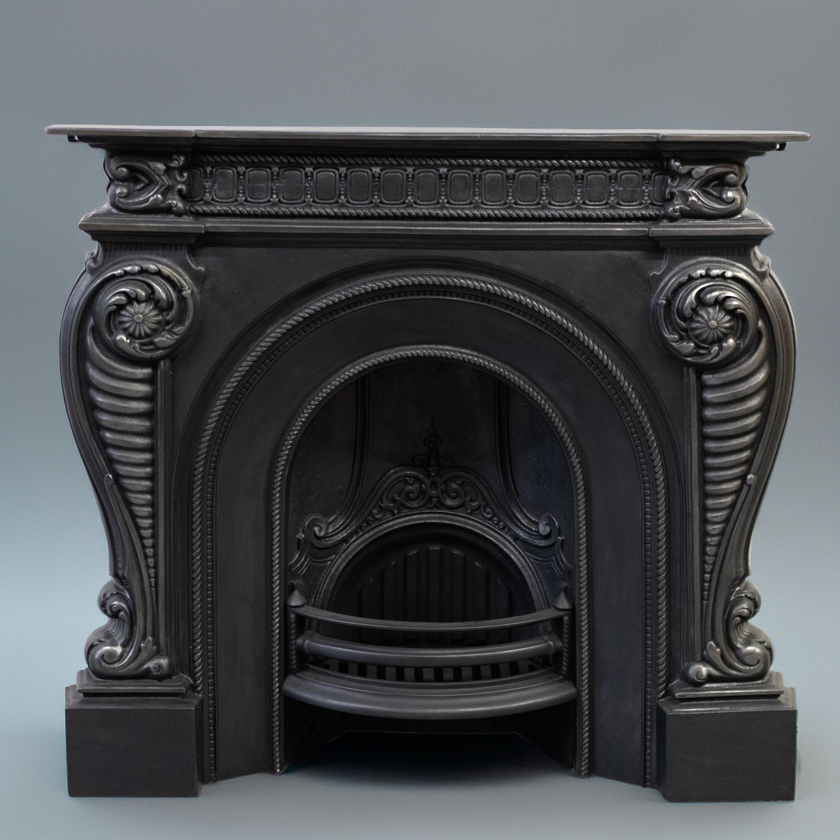 Victorian Style Cast Iron Combination Fireplace