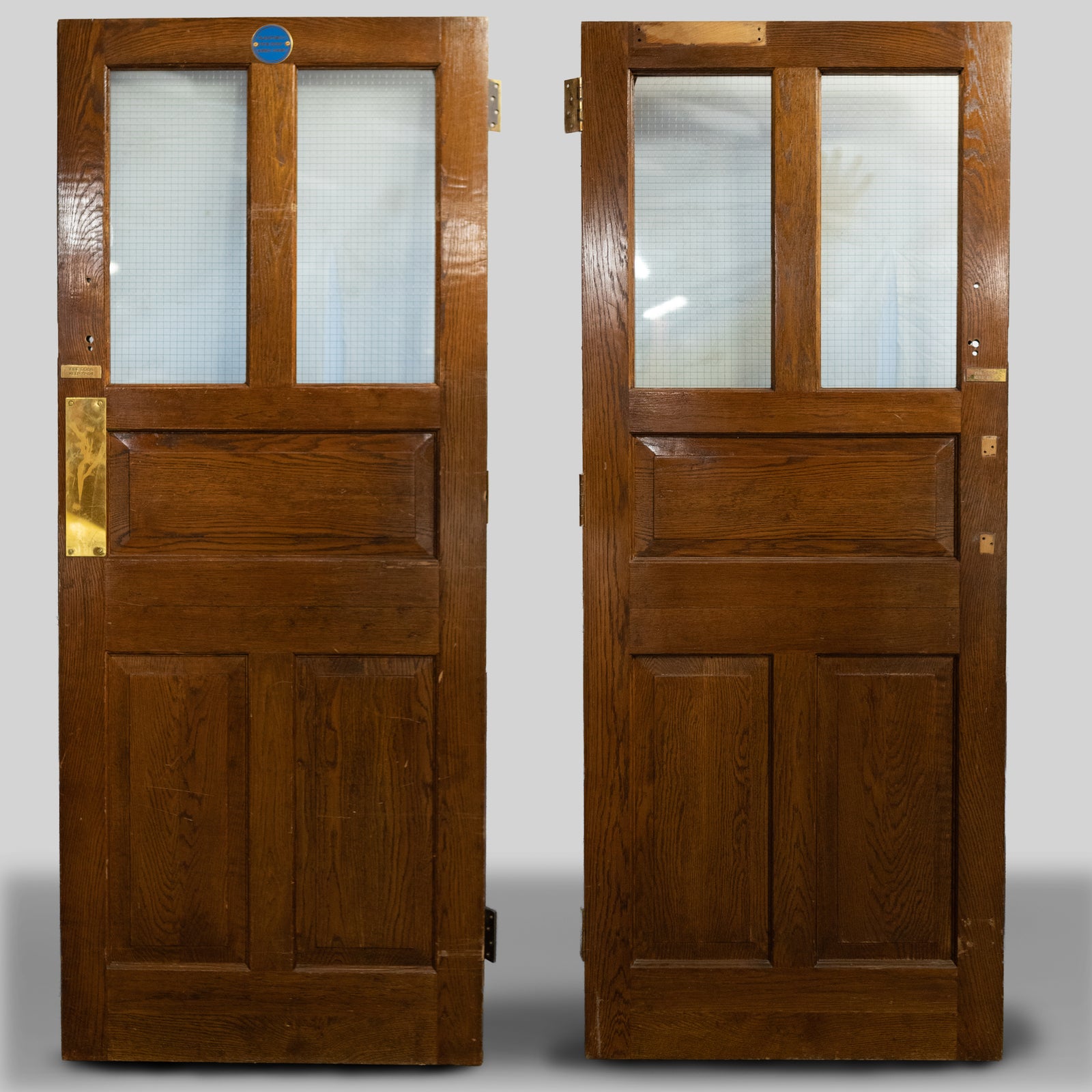 Glazed Oak Door Reclaimed from Mercers' Hall London | The Architectural Forum
