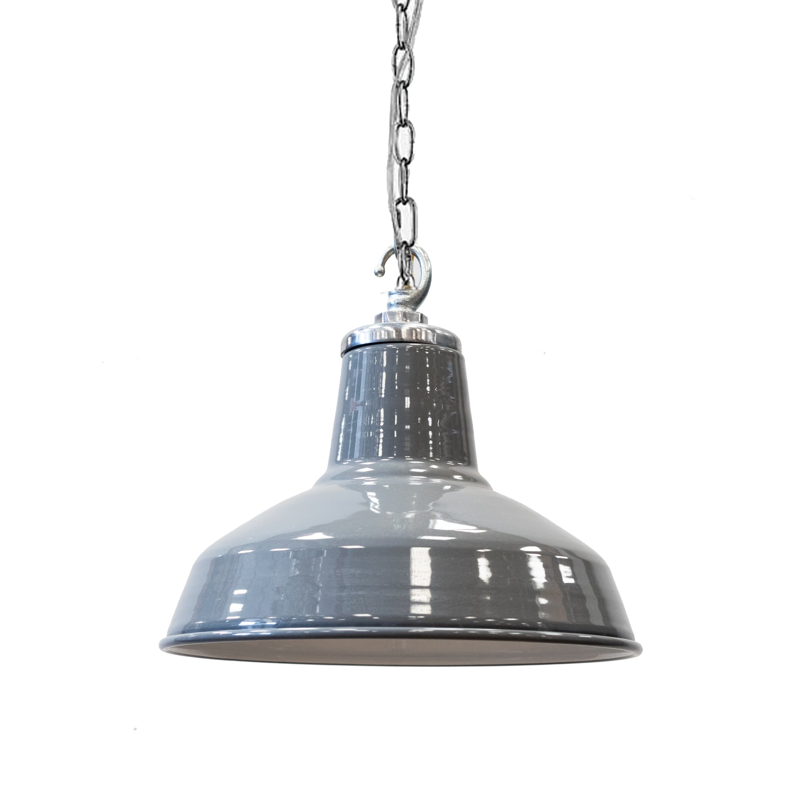 Reclaimed Vintage Grey Enamel Pendant Light | The Architectural Forum