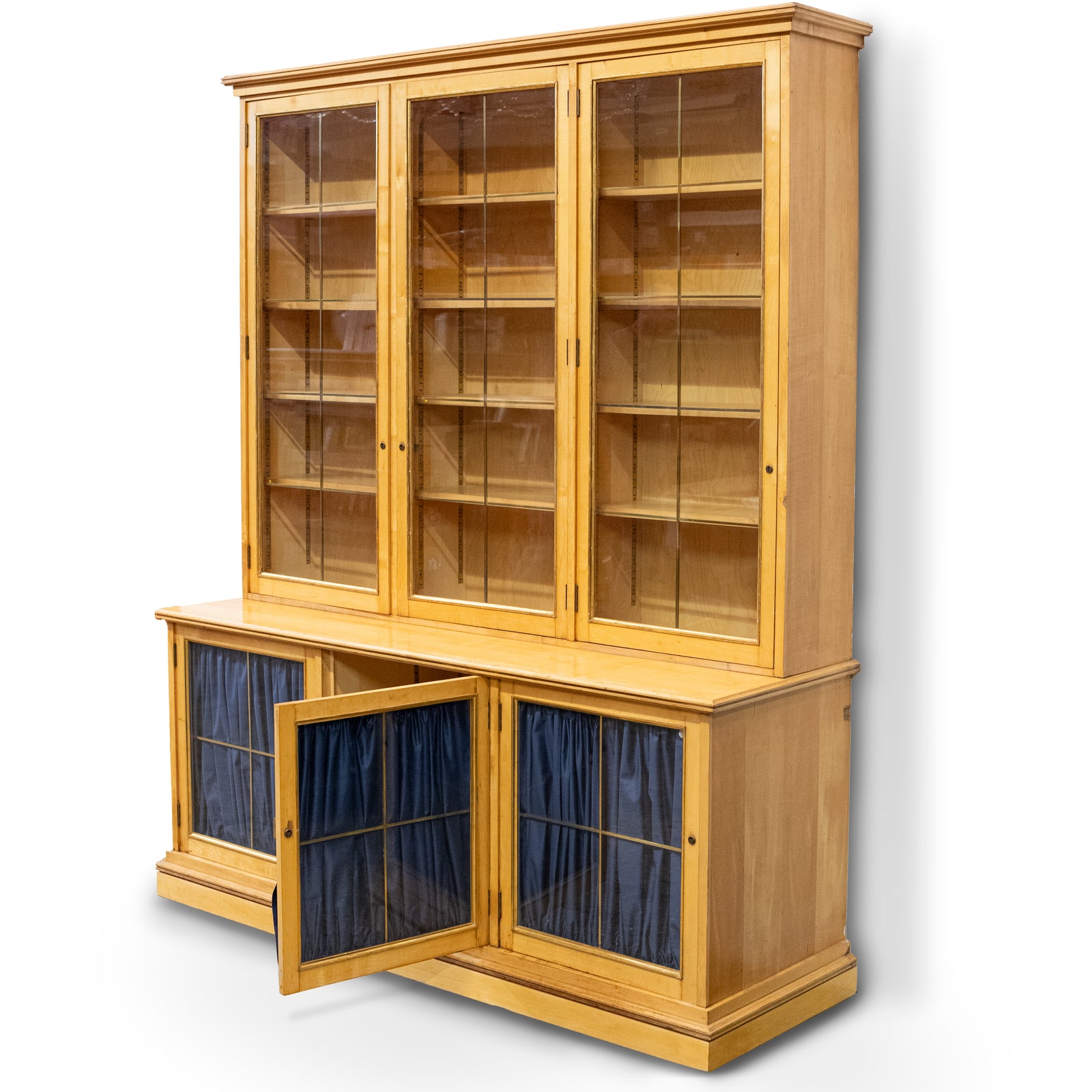 Reclaimed Mid-Century Georgian Style Bookcase | Glazed Cabinet | The Architectural Forum