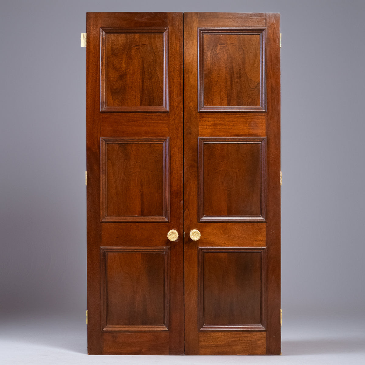 Large Reclaimed Solid Mahogany Double Doors | The Architectural Forum