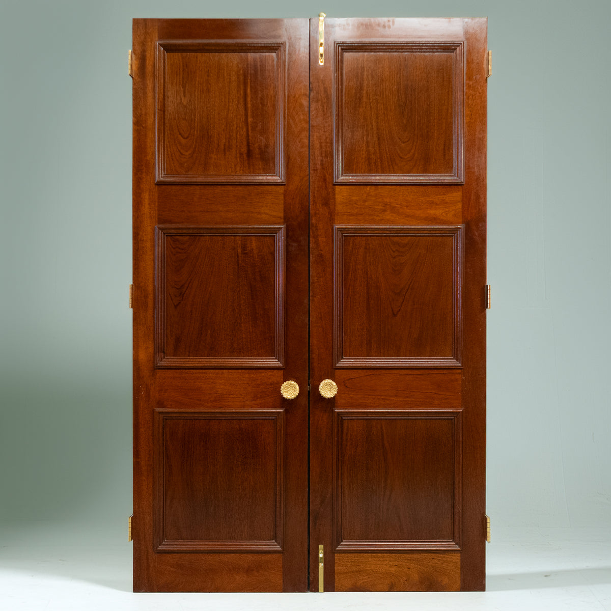 Large Reclaimed Solid Mahogany Double Doors | The Architectural Forum