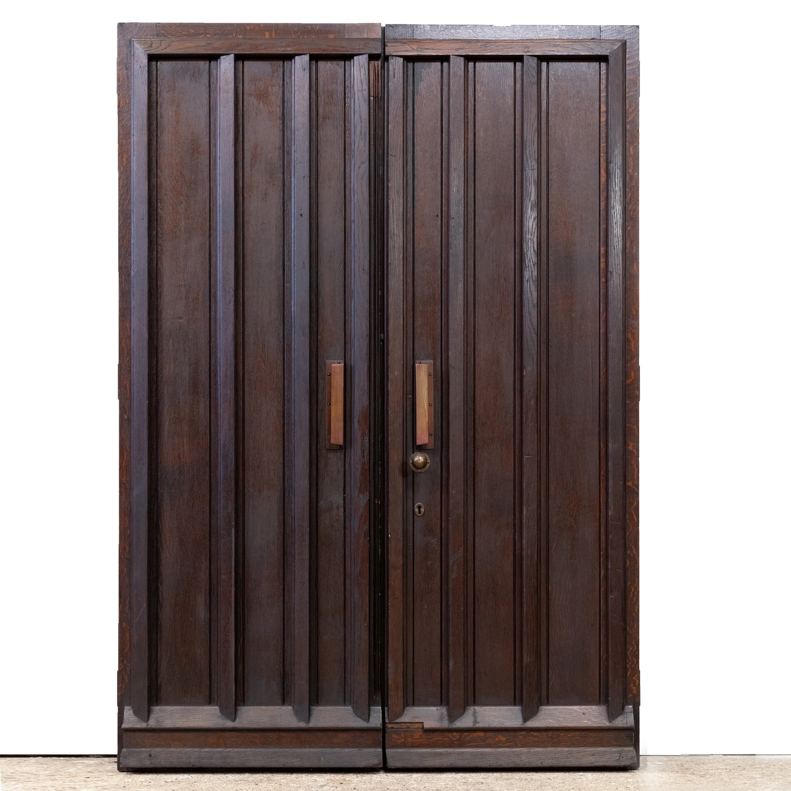 Reclaimed Antique Oak Double Doors 213.5cm x 147cm | The Architectural Forum