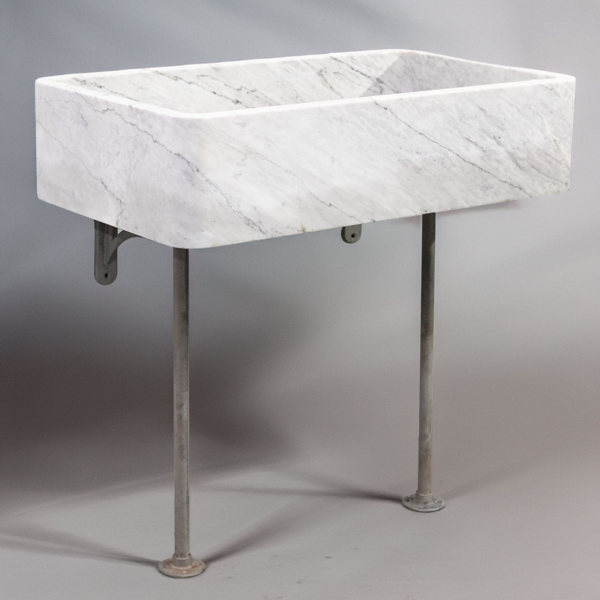 Large Reclaimed Marble Sink with Maxmatic Disposal Unit