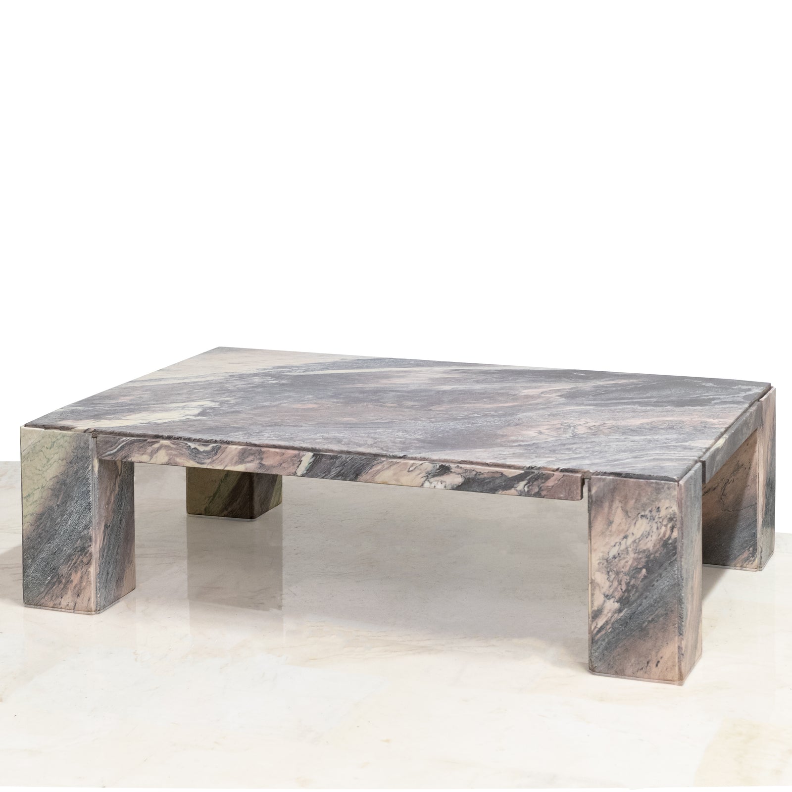 Reclaimed Mid Century Marble Coffee Table | The Architectural Forum