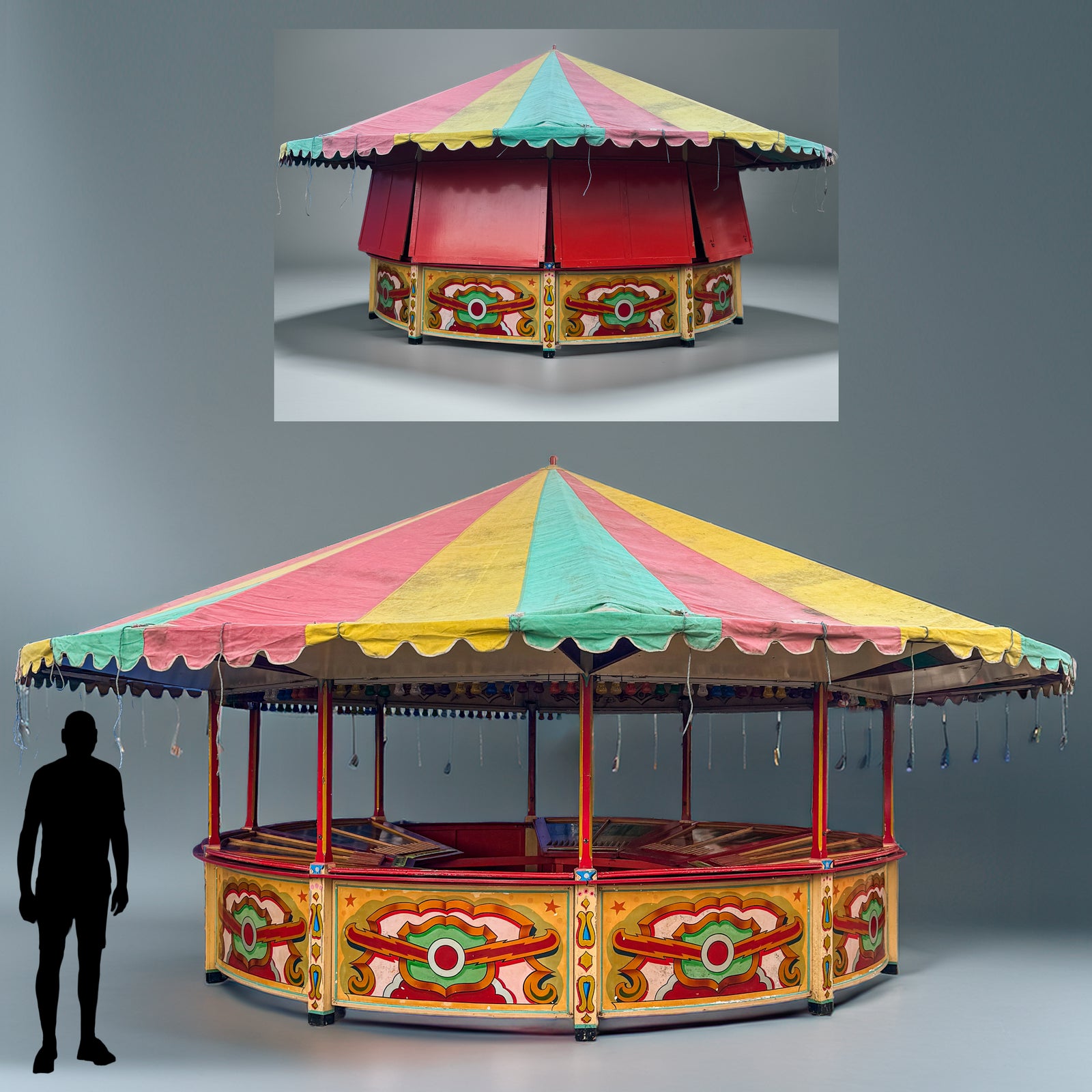 Vintage Fairground Roll-a-Ball Round Games Showman Tent | The Architectural Forum