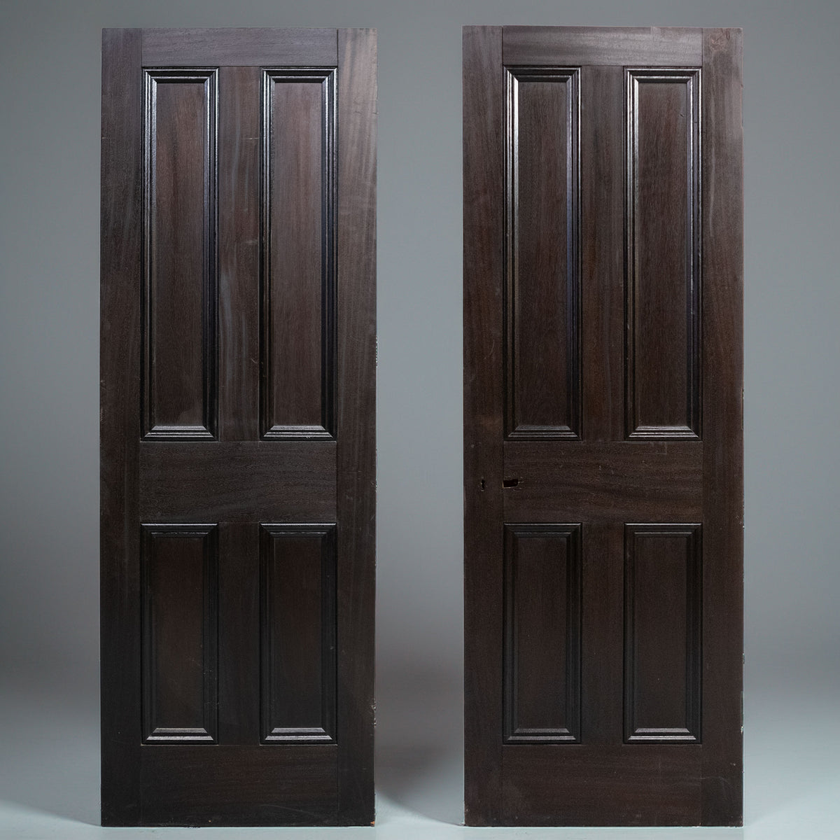 Reclaimed Solid Mahogany 4 Panel Door | The Architectural Forum