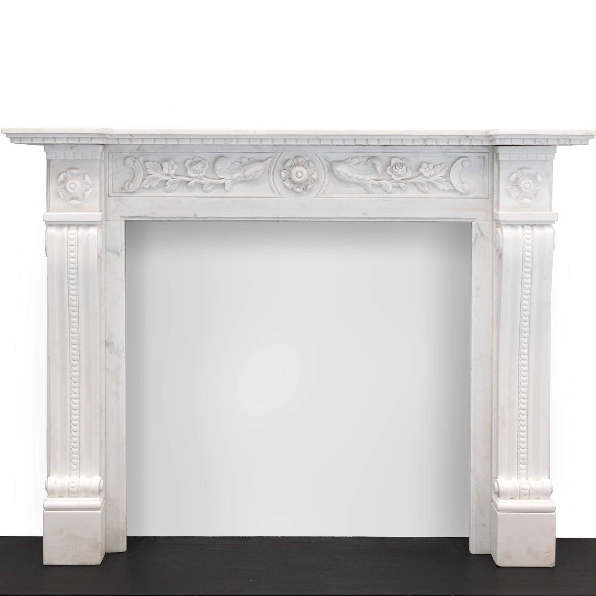 Reclaimed French Louis XVI Style Statuary Marble Fireplace | The Architectural Forum