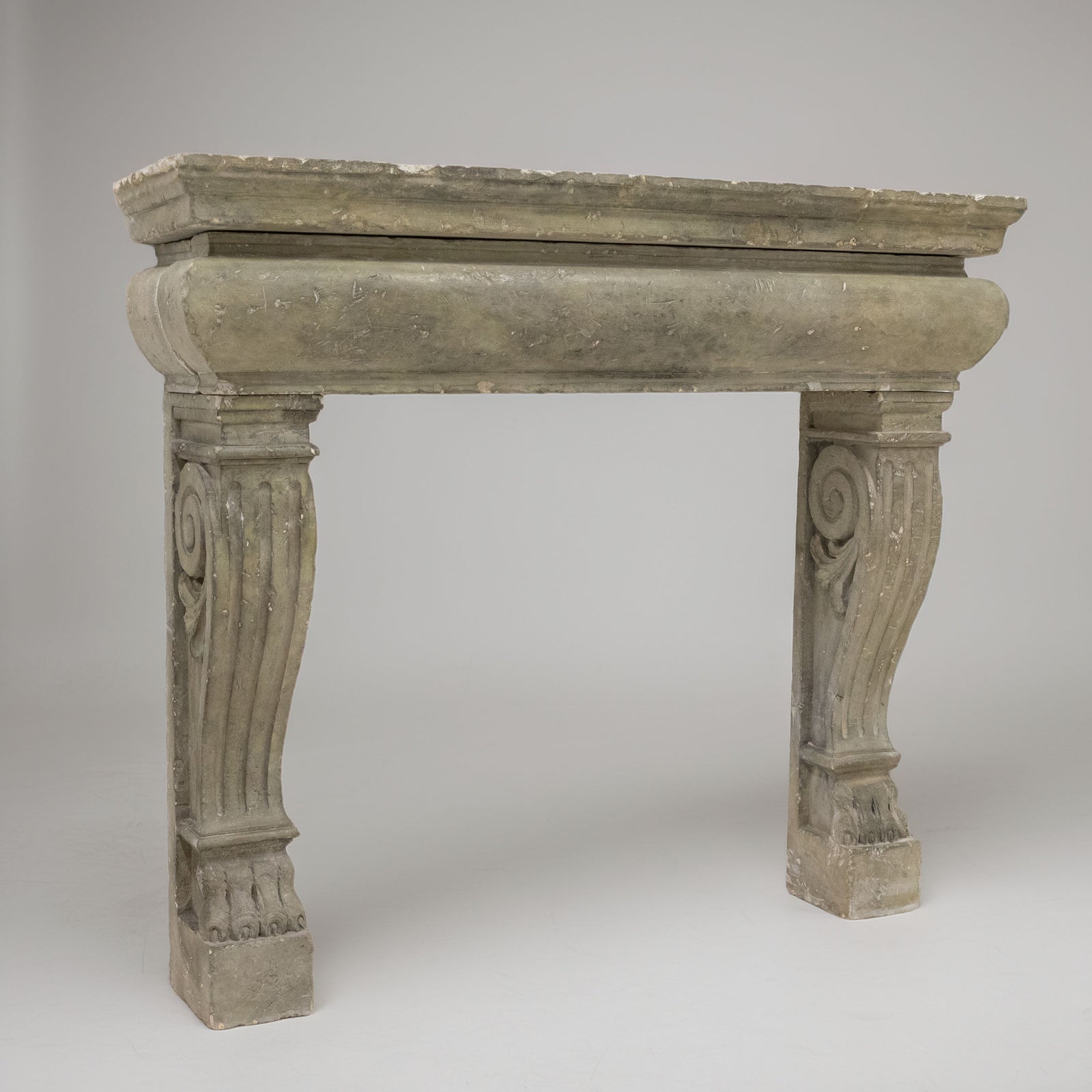 Ornate Carved Antique Stone Fireplace Surroud | The Architectural Forum