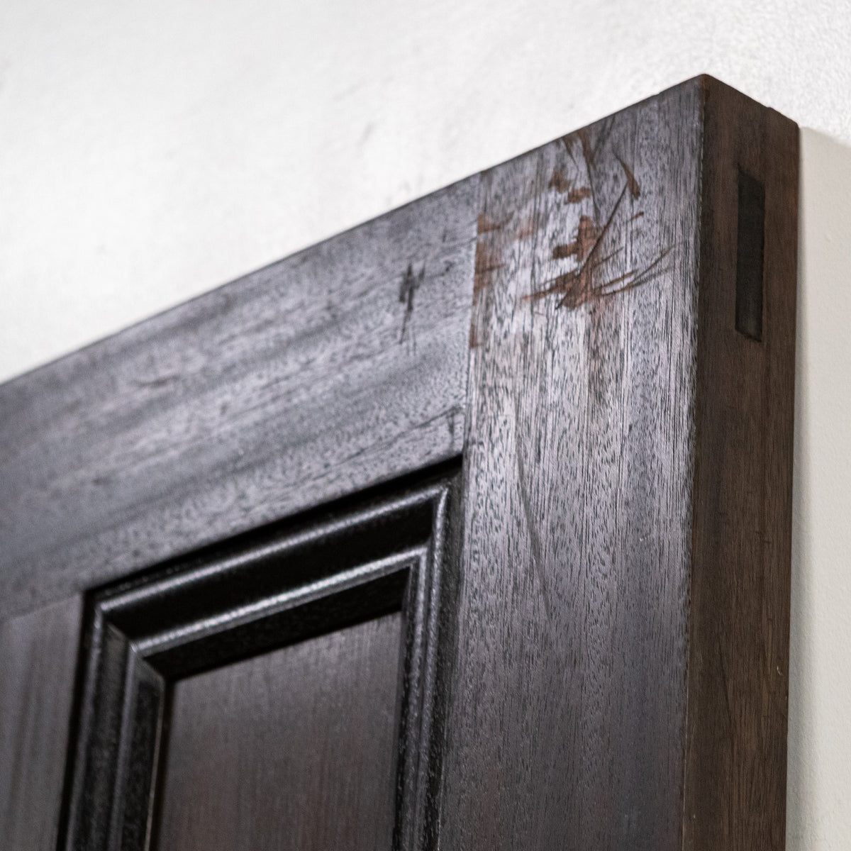 Reclaimed Solid Mahogany 4 Panel Door | The Architectural Forum