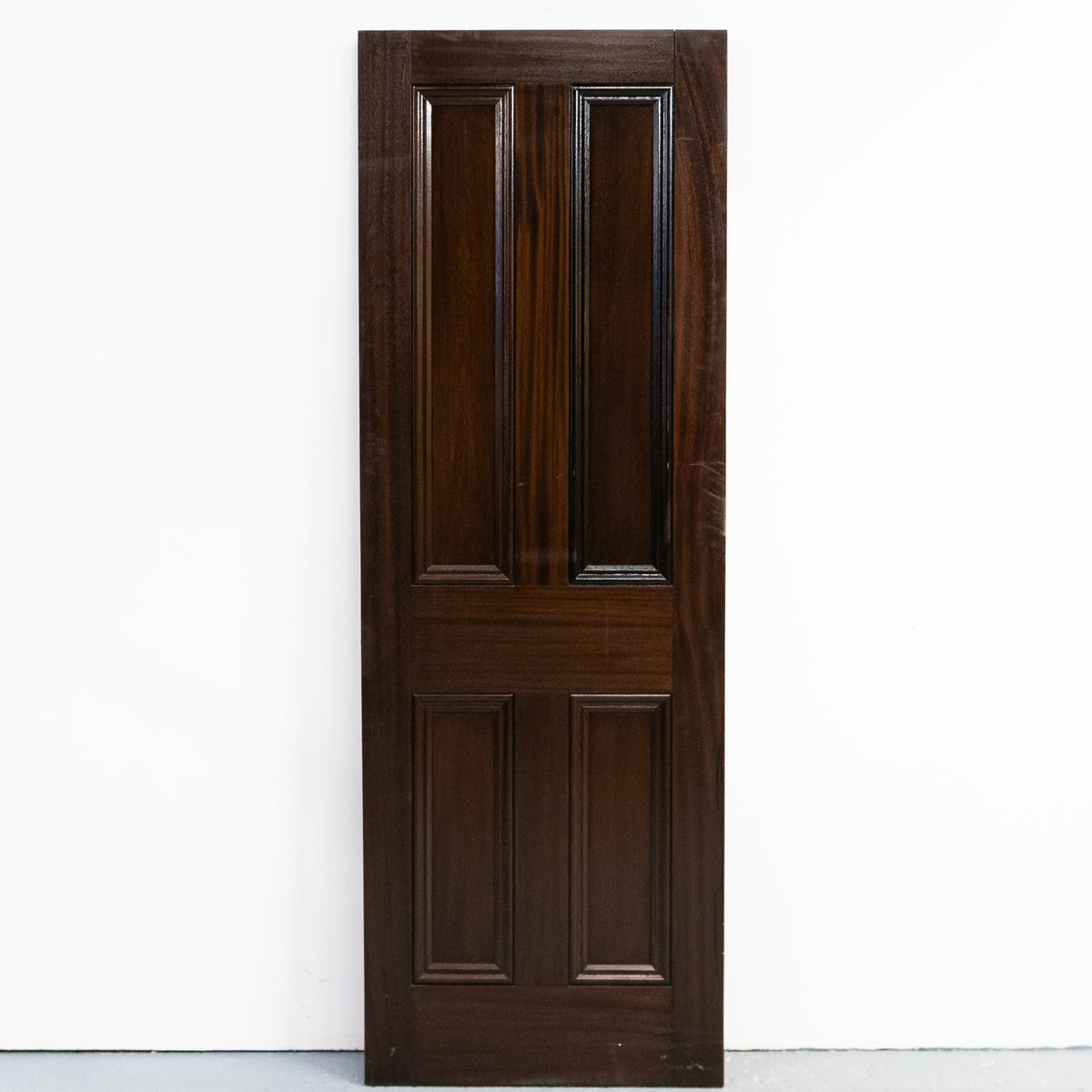 Reclaimed Solid Mahogany 4 Panel Door | The Architectural Forum