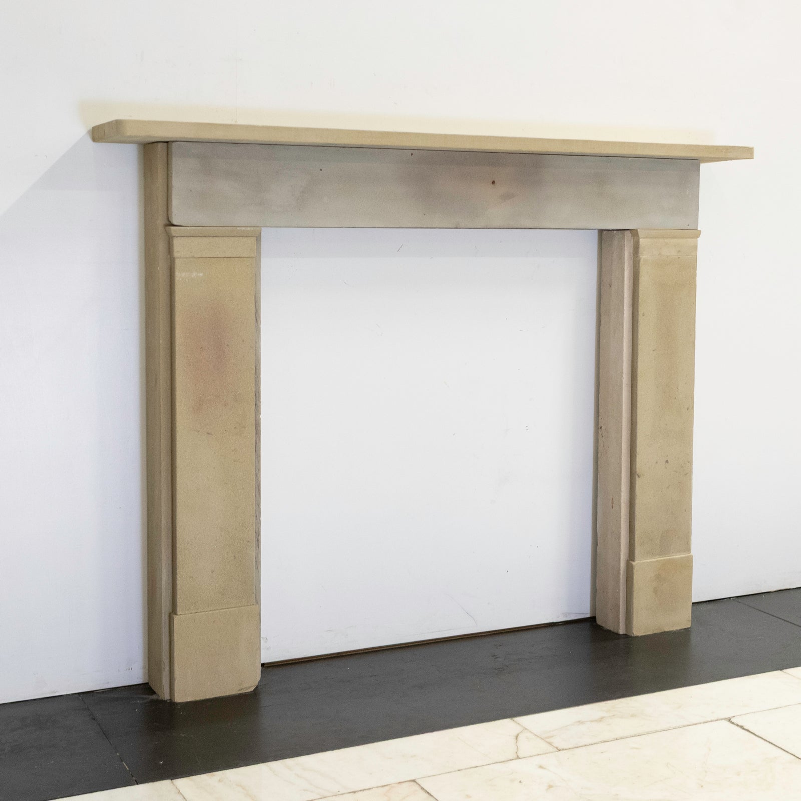 Antique Sandstone Crossover Fireplace Surround | The Architectural Forum