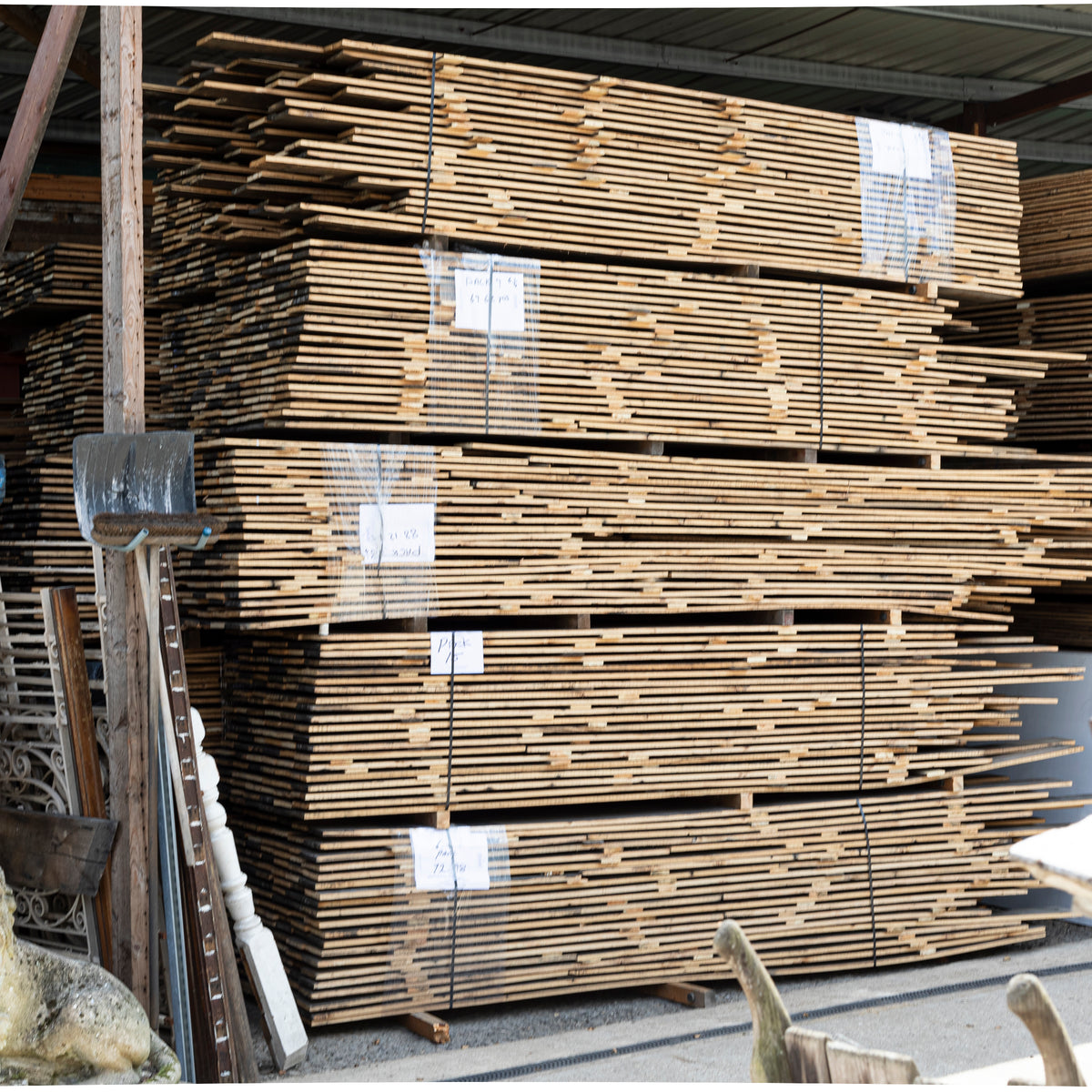 Antique Pine Wooden Panels for Cladding or Flooring 1360 m2 Available | The Architectural Forum