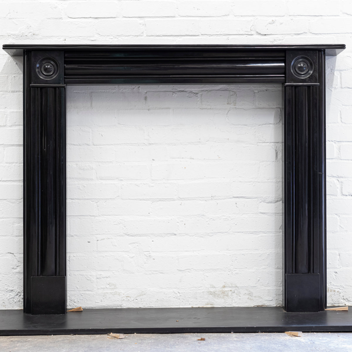 Reclaimed Early Georgian Style Belgian Black Marble Fire Surround | The Architectural Forum