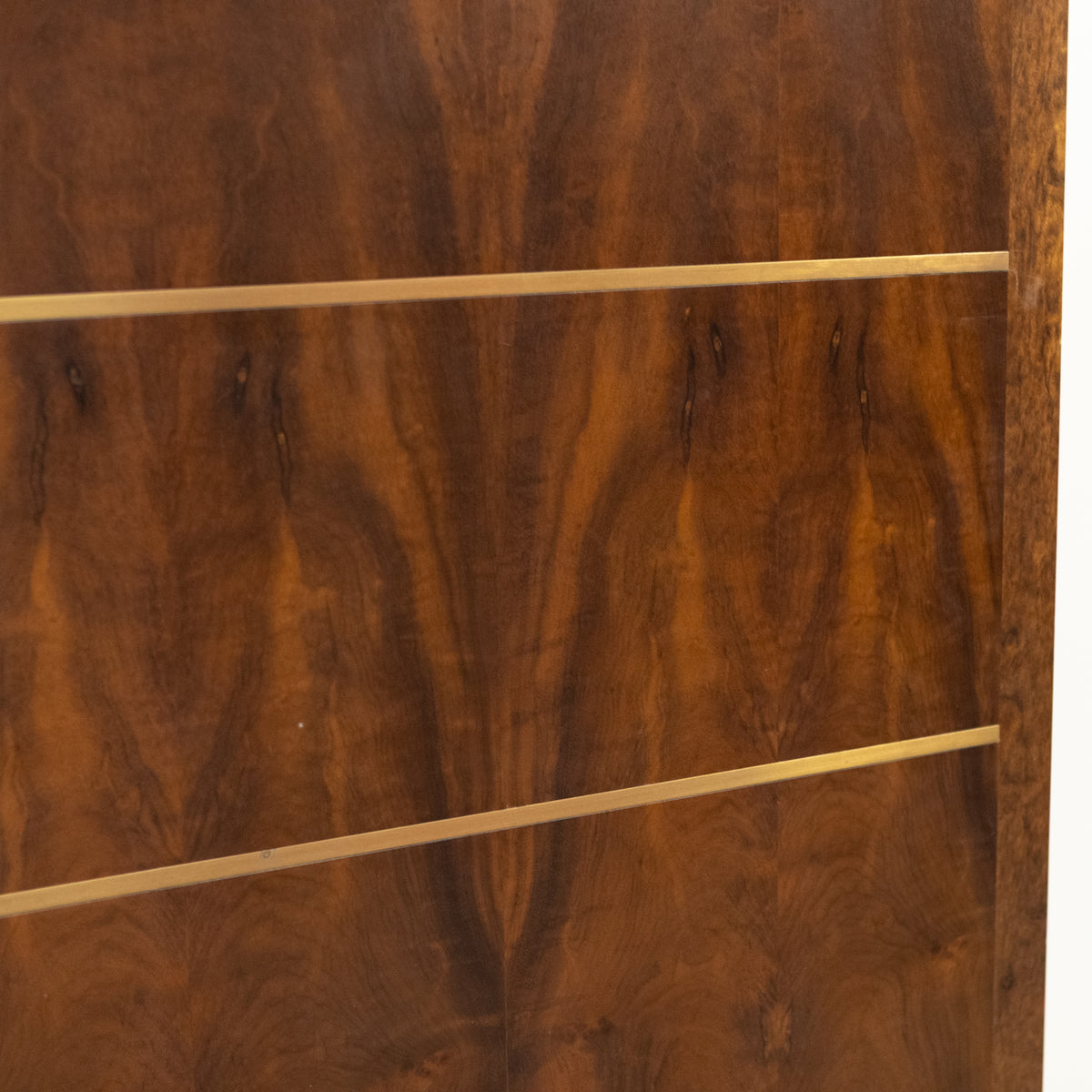 Large Bookmatched Walnut Mirrored Pocket Doors | The Architectural Forum