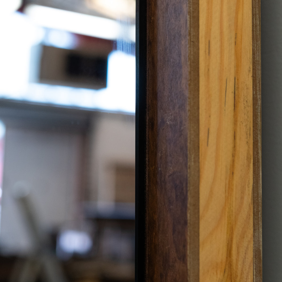 Large Bookmatched Walnut Mirrored Pocket Doors | The Architectural Forum