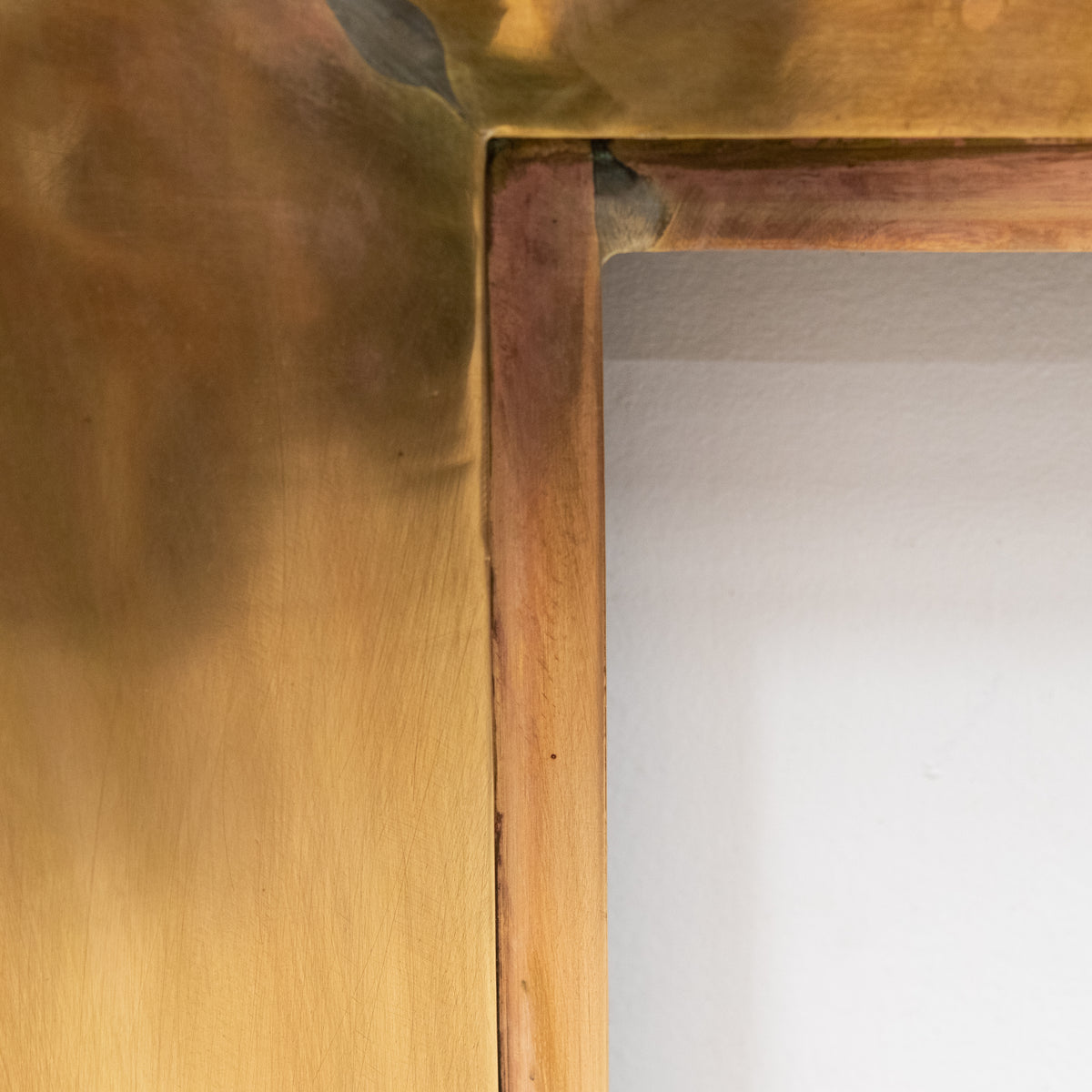 Reclaimed Art Deco Style Brass Bolection Fireplace Surround | Mid Century