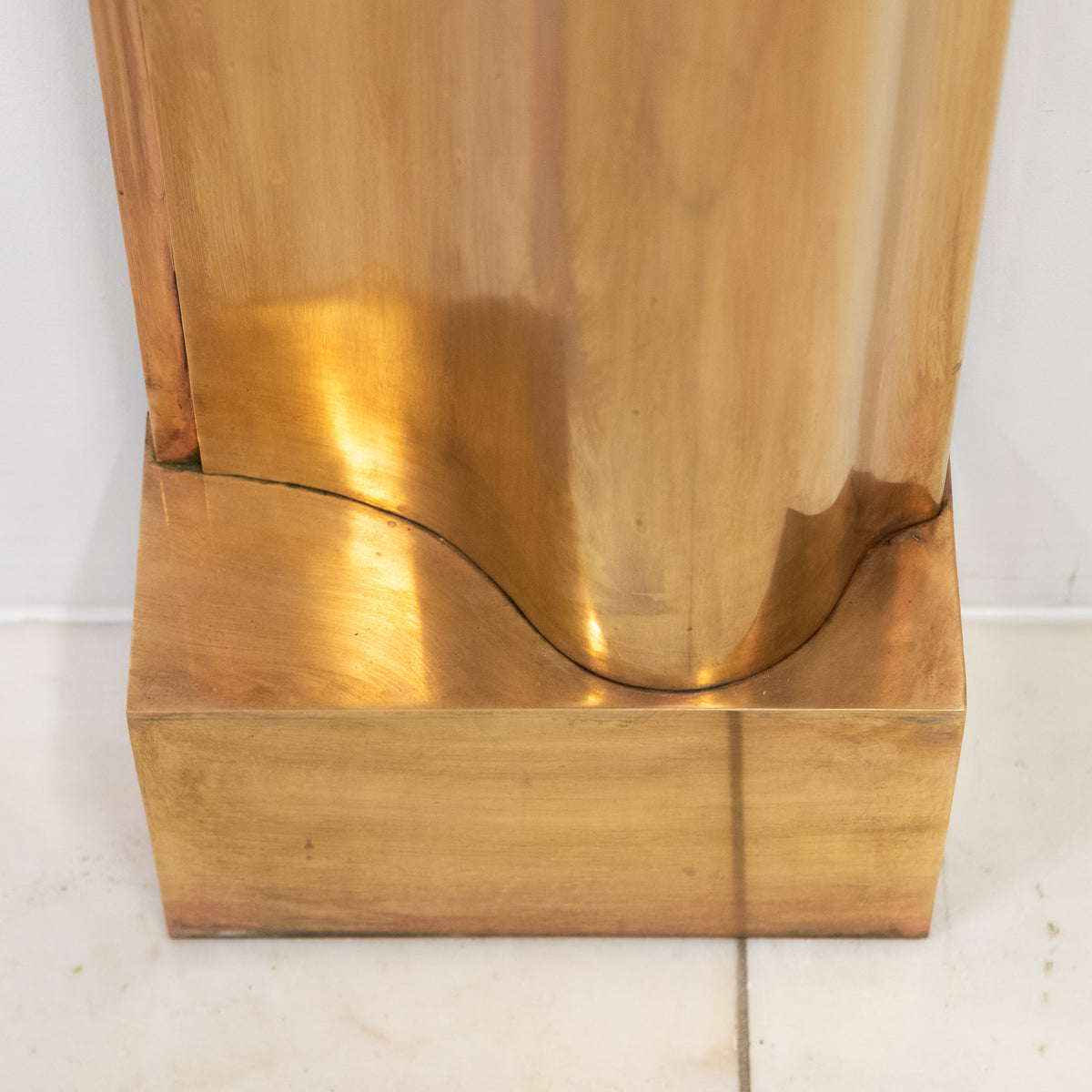Reclaimed Art Deco Style Brass Bolection Fireplace Surround | Mid Century