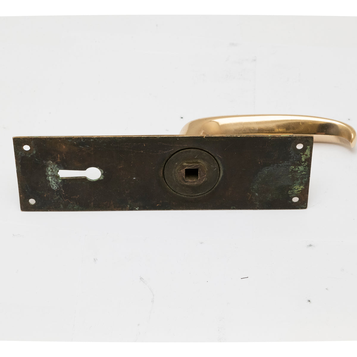 Reclaimed Polished Brass Lever Door Handles (45 Pairs Available) | The Architectural Forum