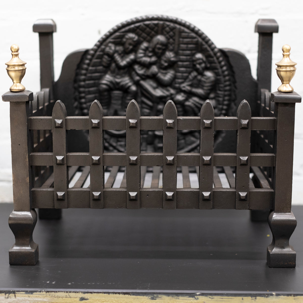 Reclaimed Cast Iron Fire Basket | The Architectural Forum