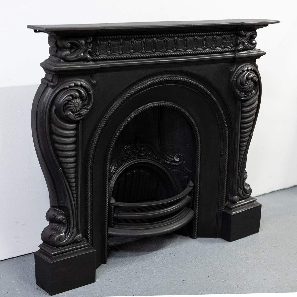 Victorian Style Cast Iron Combination Fireplace