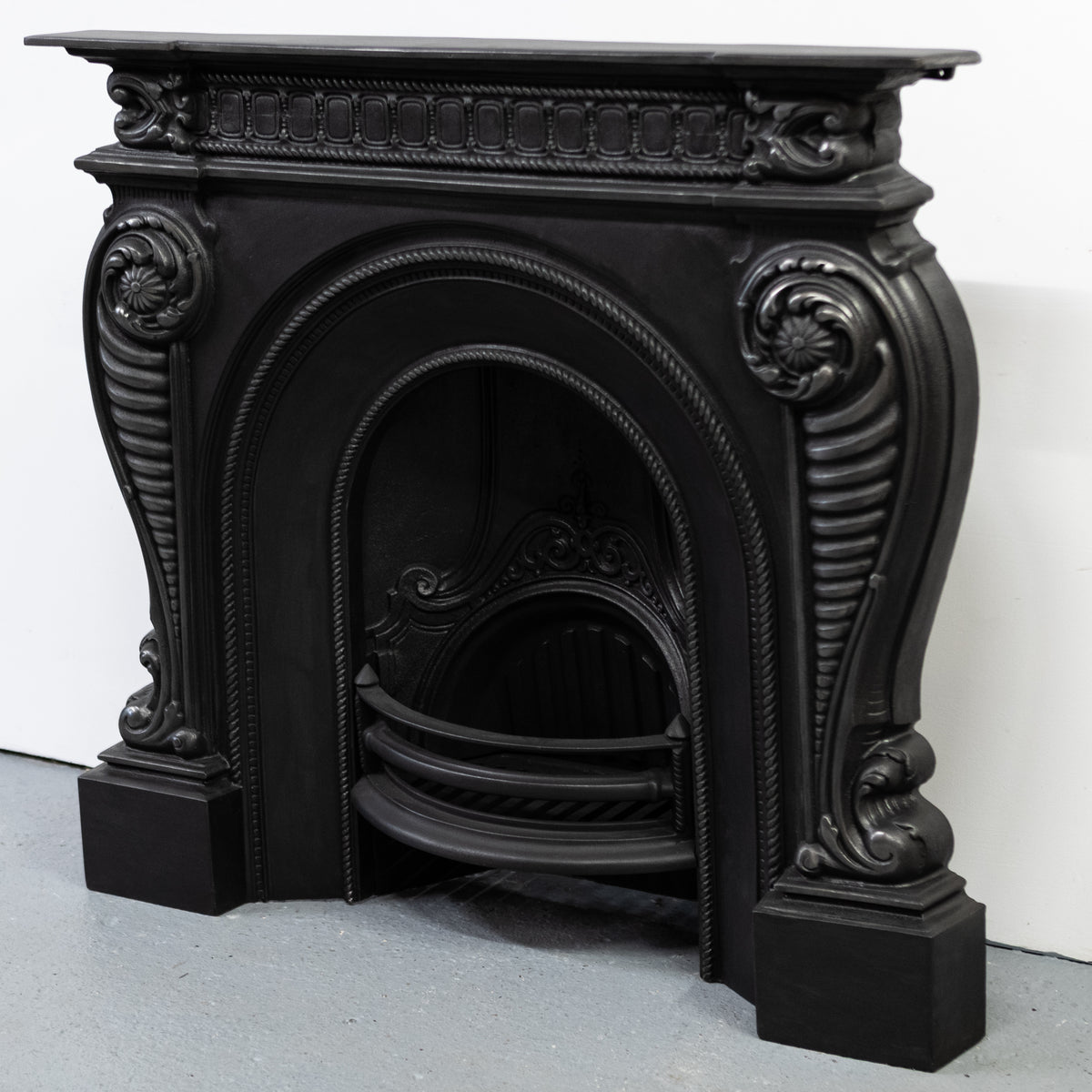 Victorian Style Cast Iron Combination Fireplace