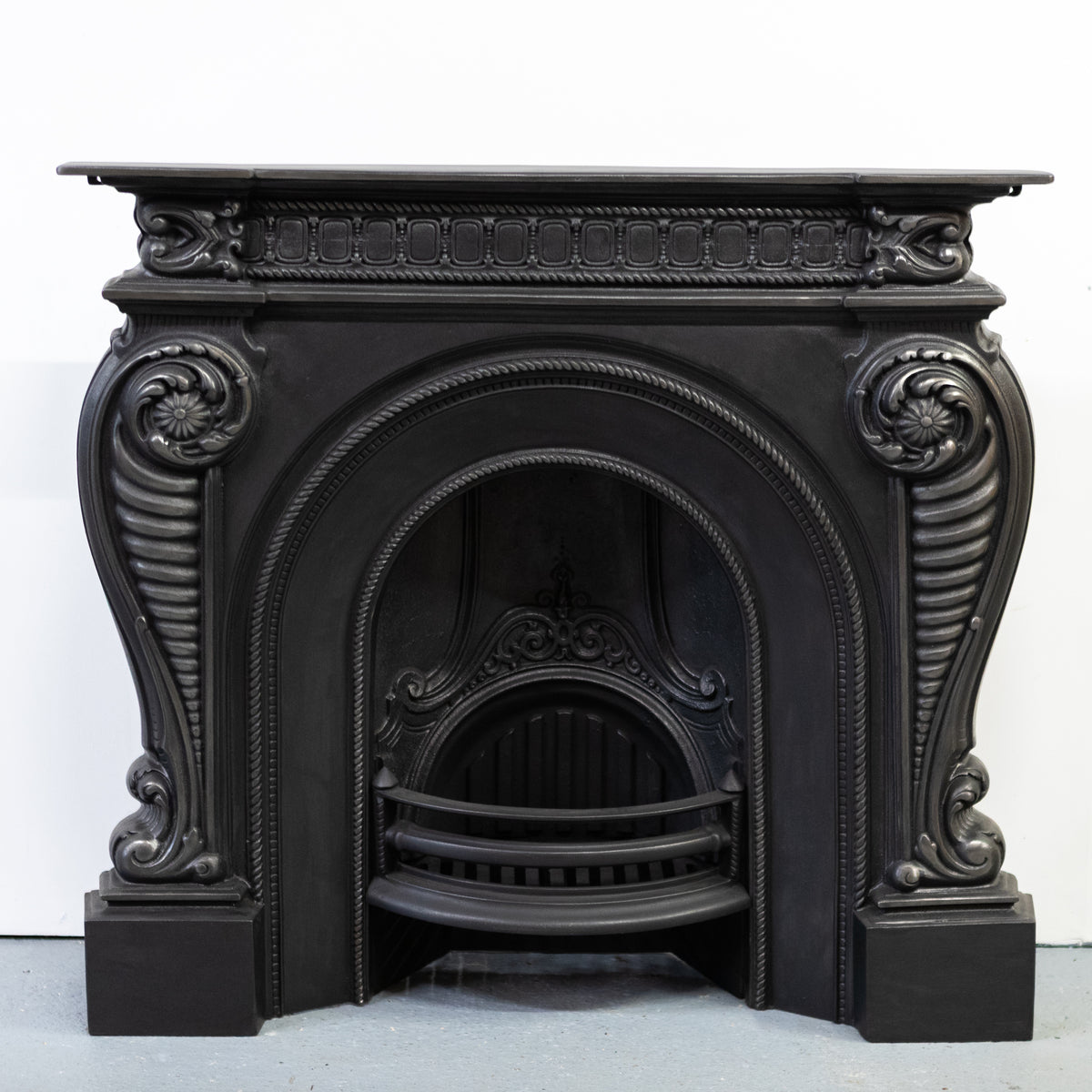 Victorian Style Cast Iron Combination Fireplace