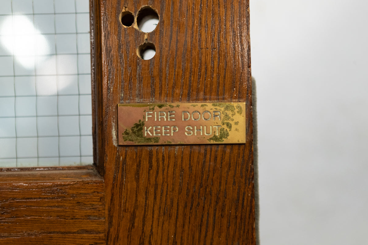 Glazed Oak Door Reclaimed from Mercers' Hall London | The Architectural Forum