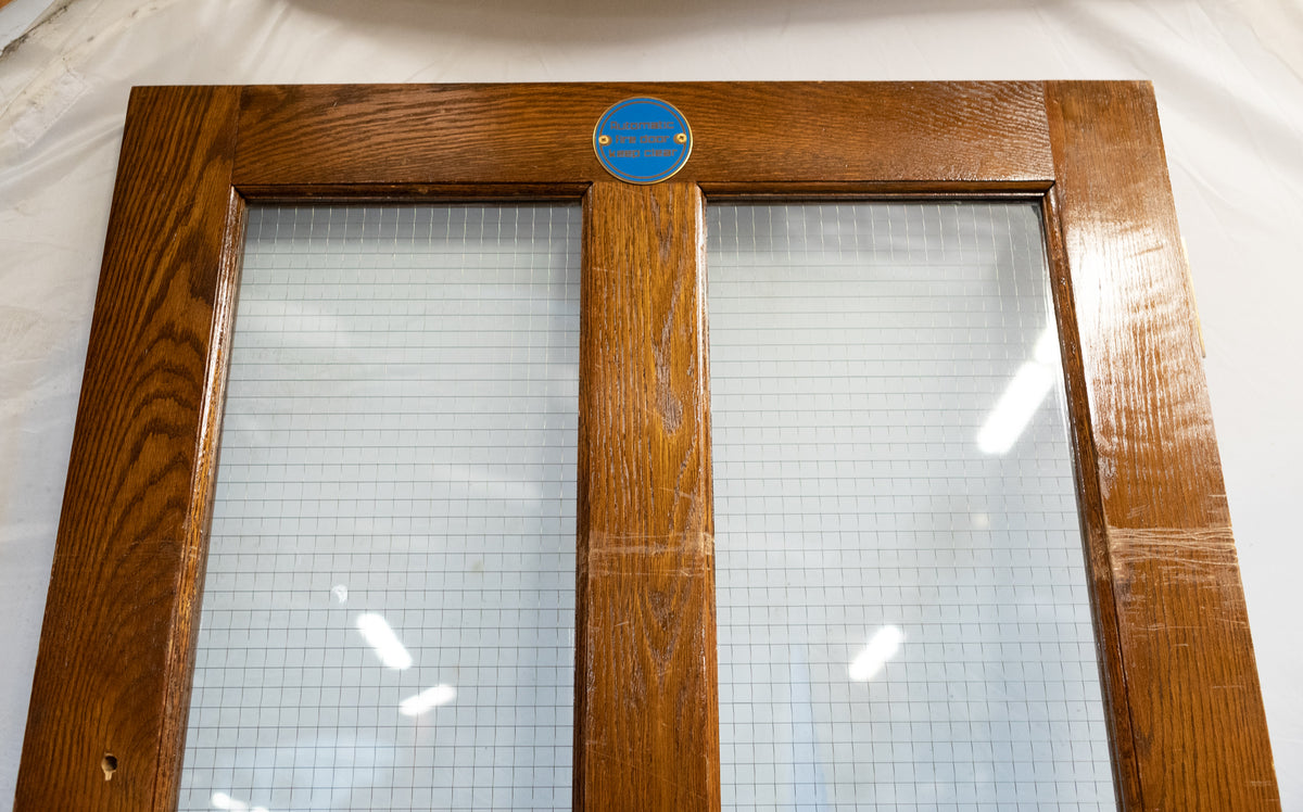 Glazed Oak Door Reclaimed from Mercers' Hall London | The Architectural Forum
