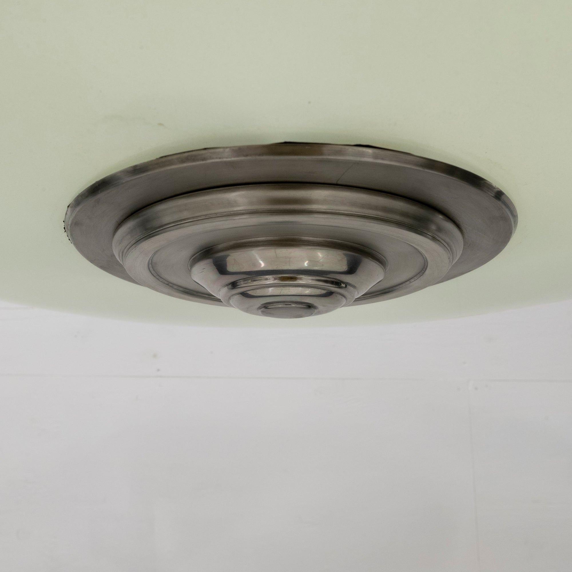 Reclaimed Large Art Deco Glass Ceiling Light - 10 Available | The Architectural Forum