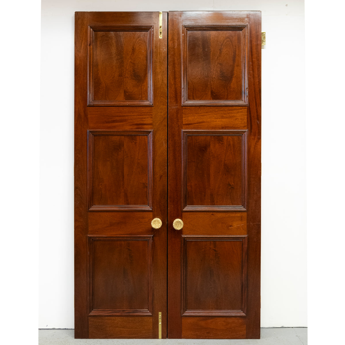 Large Reclaimed Solid Mahogany Double Doors | The Architectural Forum