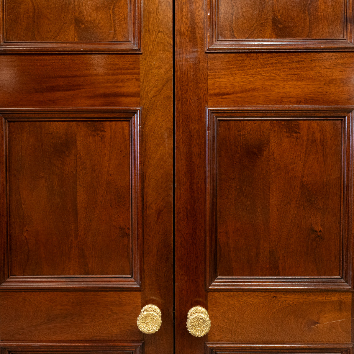 Large Reclaimed Solid Mahogany Double Doors | The Architectural Forum