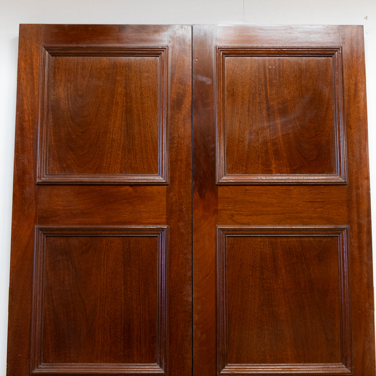 Large Reclaimed Solid Mahogany Double Doors | The Architectural Forum